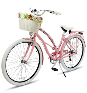 RÓŻOWY ROWER BEACH CRUISER 28 CALI